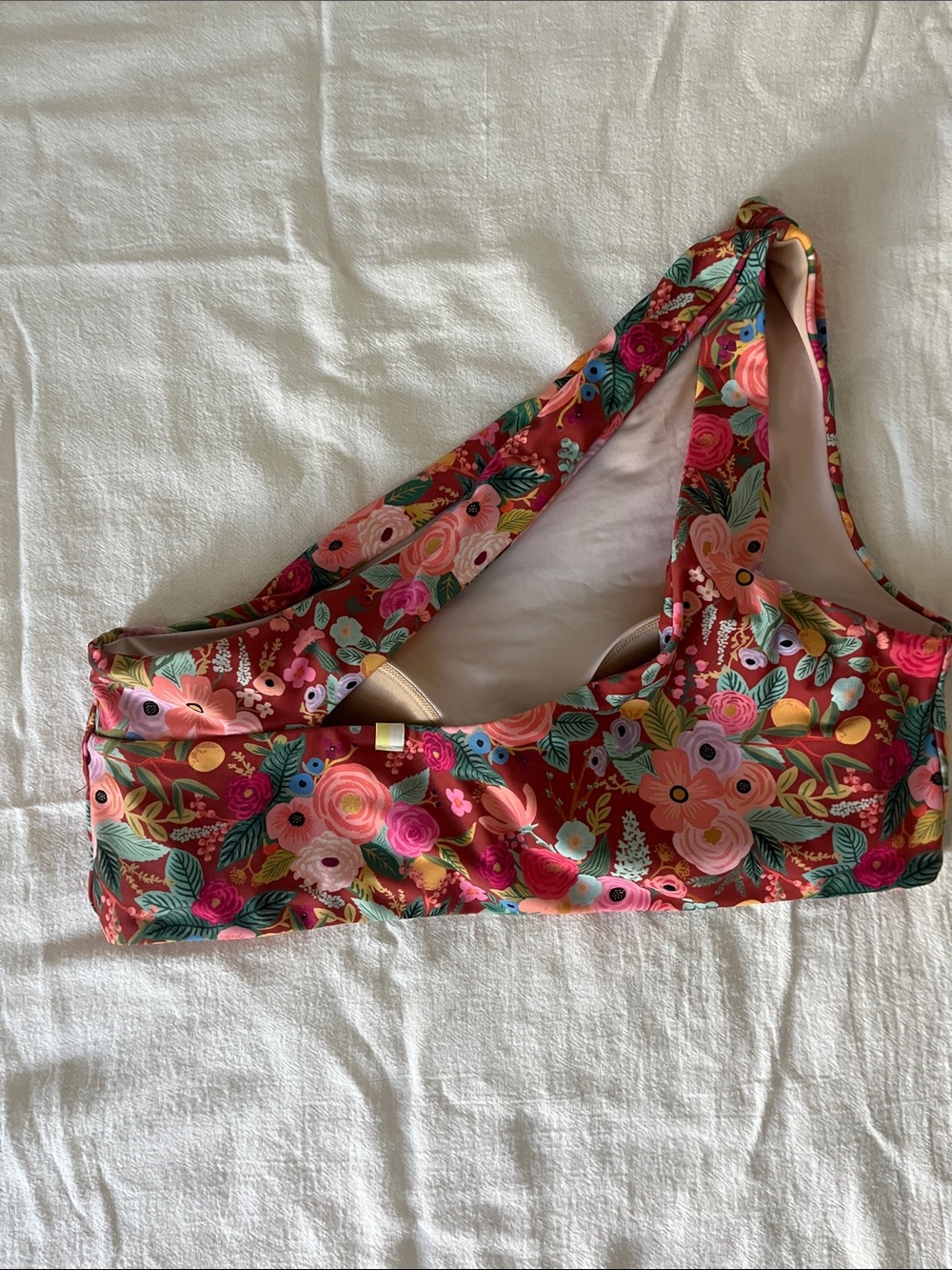 summersalt x rifle paper co One-Shoulder Bikini Set - Picture 4 of 8